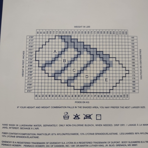 Givenchy Hosiery Silver Fox shimmery lycra luxury - Picture 6 of 8